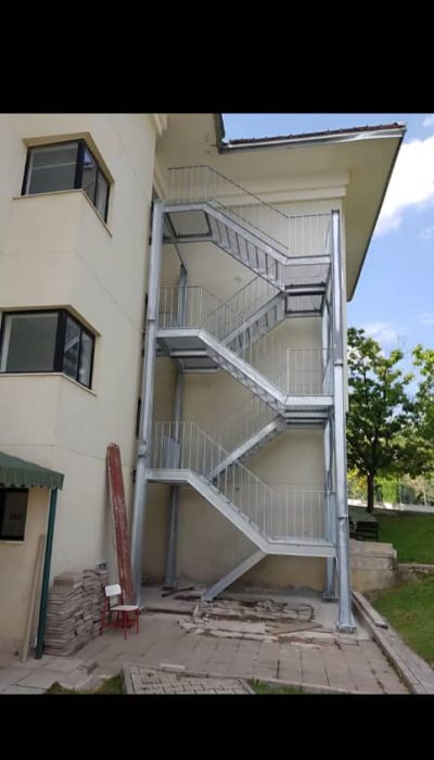 outdoor stair case construction